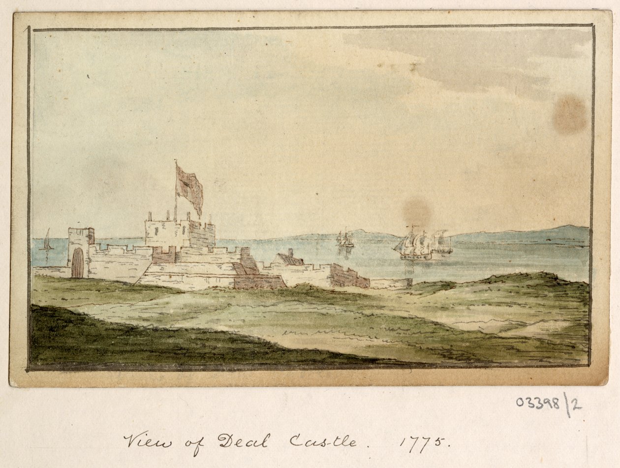 Een reeks schetsen, uitzichten in Groot-Brittannië, het Continent en Amerika 1772-1778 (aquarel) door British School