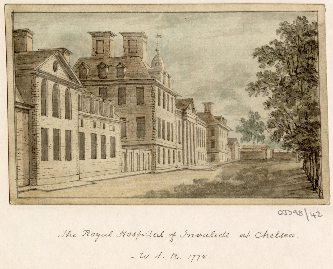 Een reeks schetsen, uitzichten in Groot-Brittannië, het Continent en Amerika 1772-1778 door British School