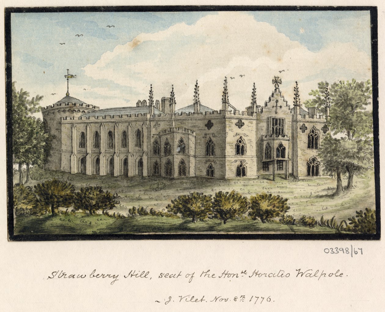 Een reeks schetsen, uitzichten in Groot-Brittannië, het Continent en Amerika 1772-1778 door British School
