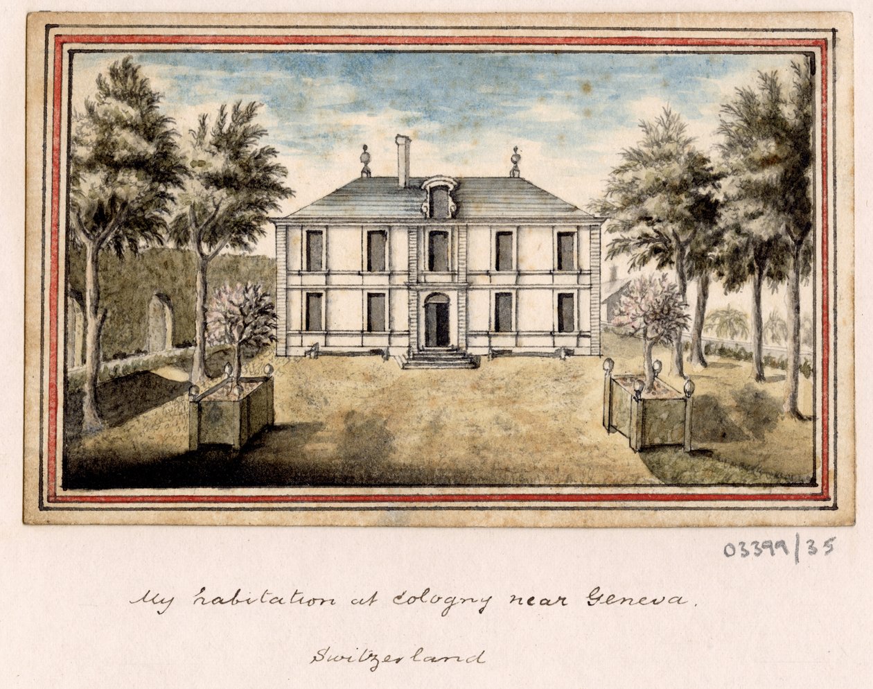 Een reeks schetsen, uitzichten in Groot-Brittannië, het Continent en Amerika 1772-1778 door British School
