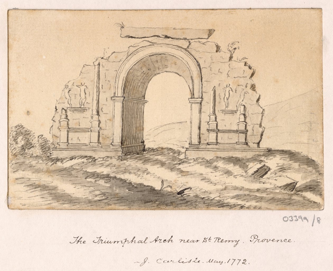Een reeks schetsen, uitzichten in Groot-Brittannië, het Continent en Amerika 1772-1778 door British School