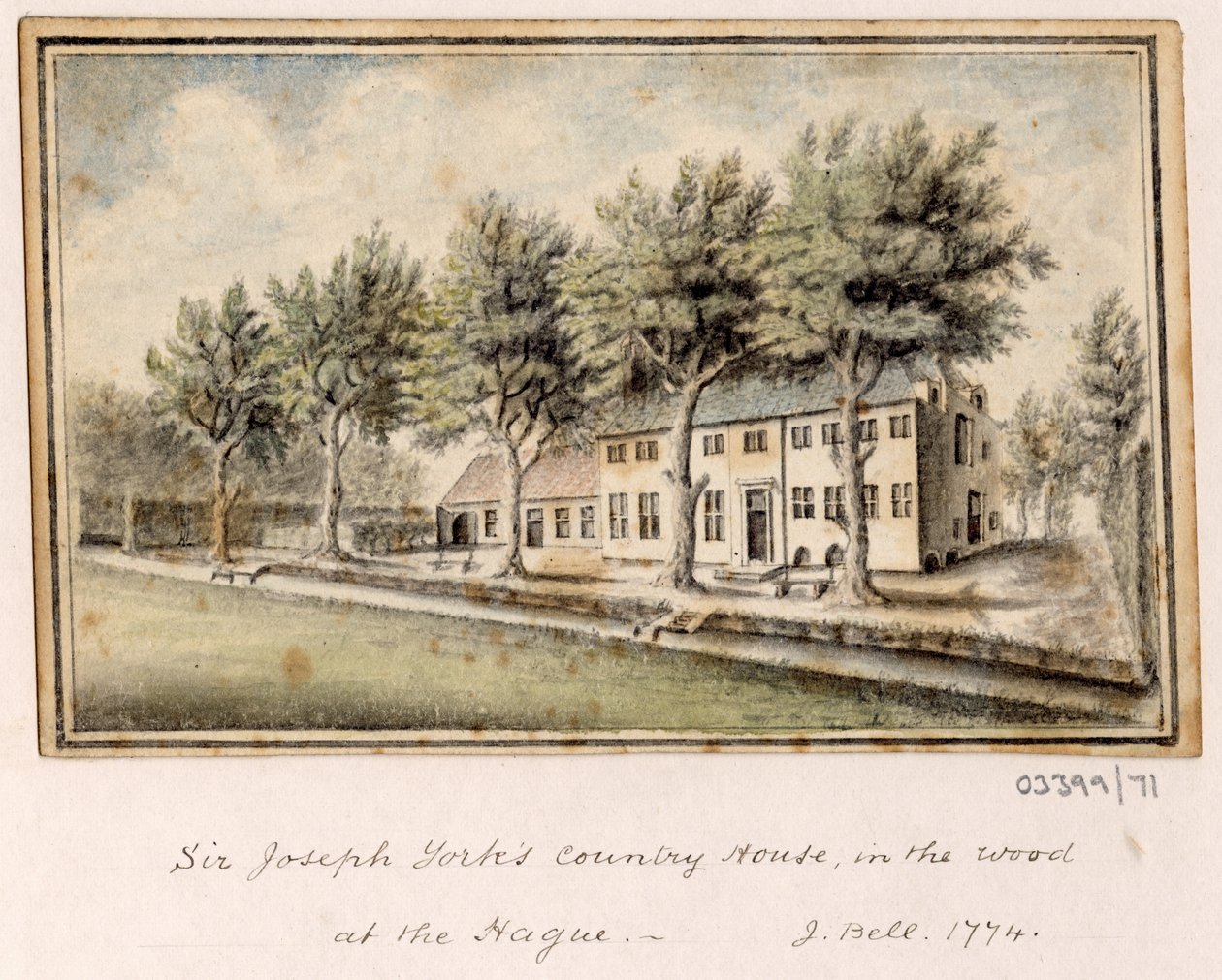 Een reeks schetsen, uitzichten in Groot-Brittannië, het Continent en Amerika 1772-1778 door British School