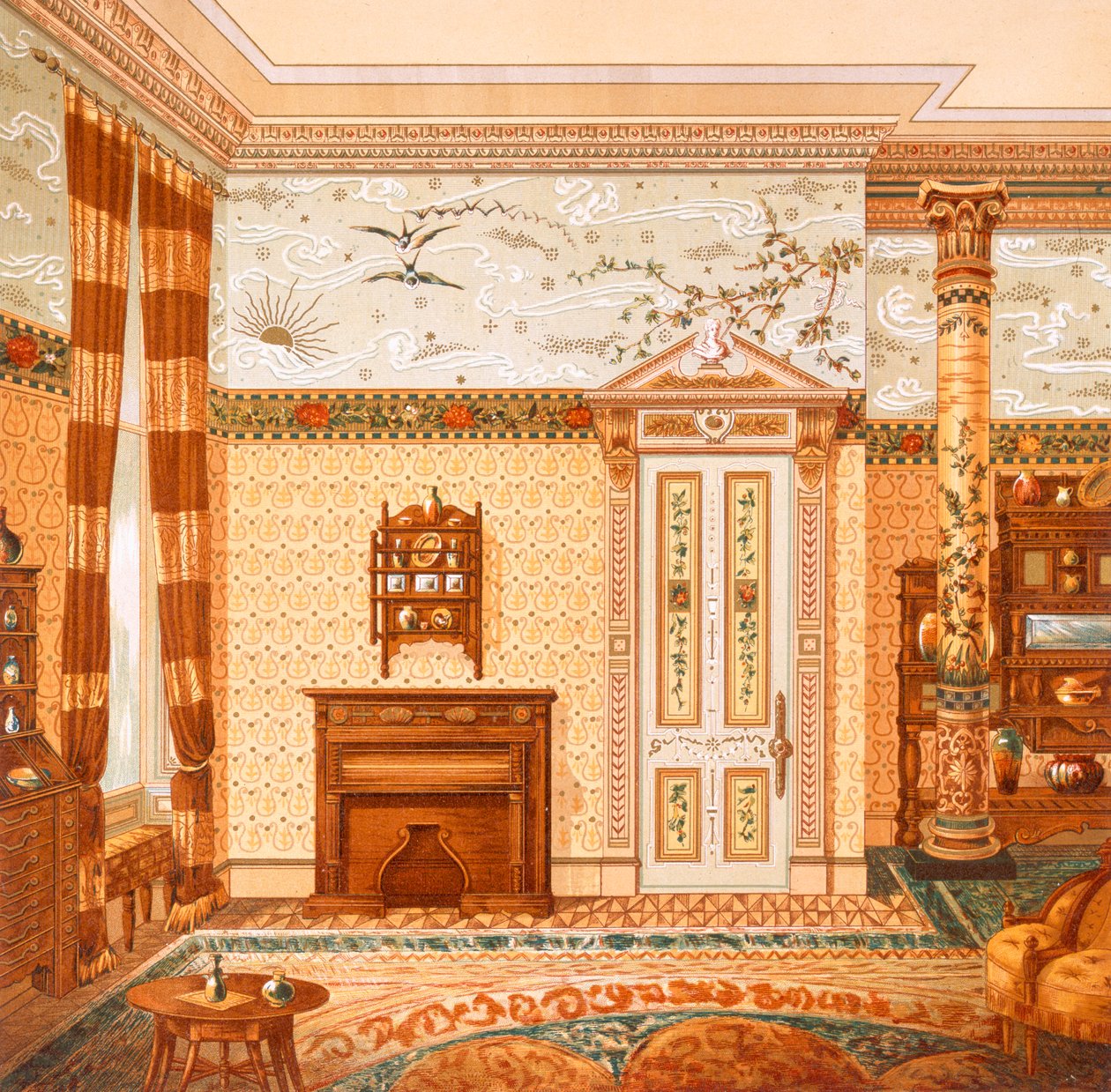 Ontwerp voor een esthetisch interieur, uit 
