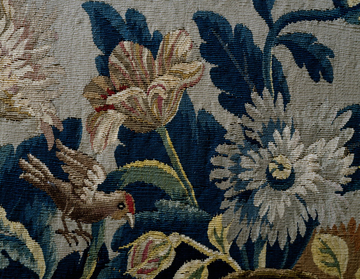 Bloemenpatroon (detail) door British School