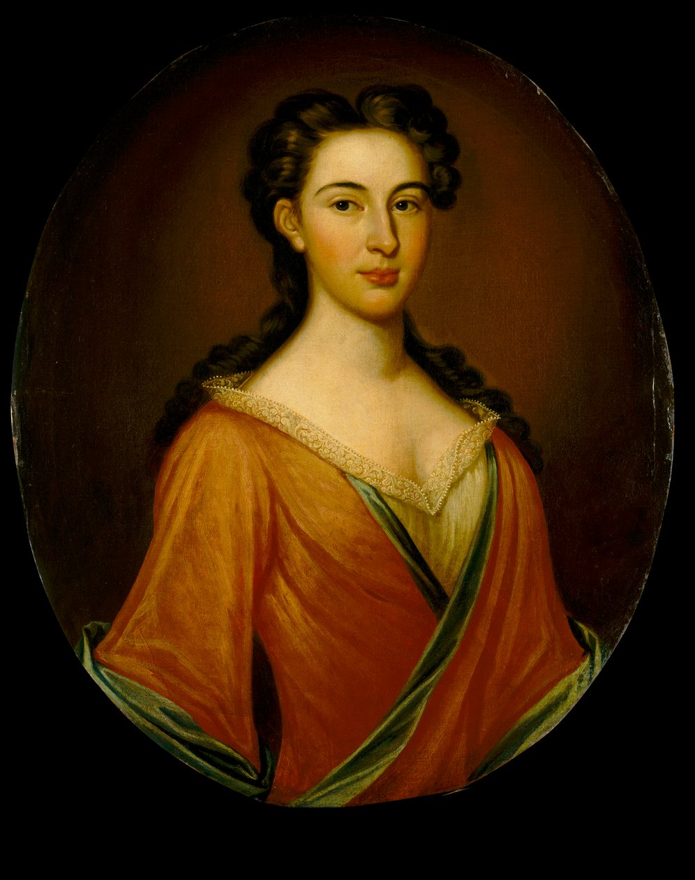 Mevrouw Edmund Nelson (1698-1789), c.1720 door British School