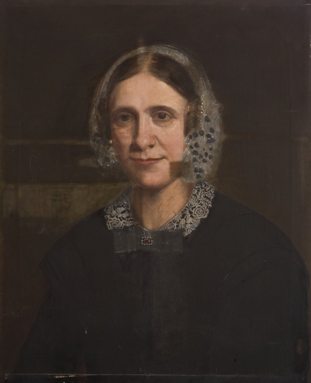 Portret van een onbekende vrouw door British School