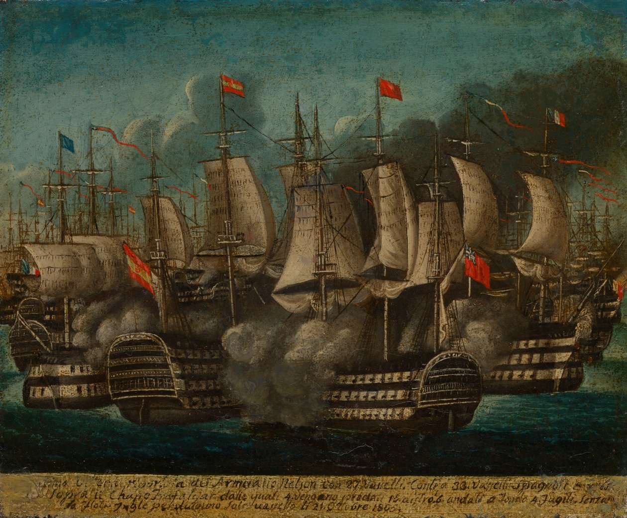 De Slag bij Trafalgar, 21 oktober 1805 door British School