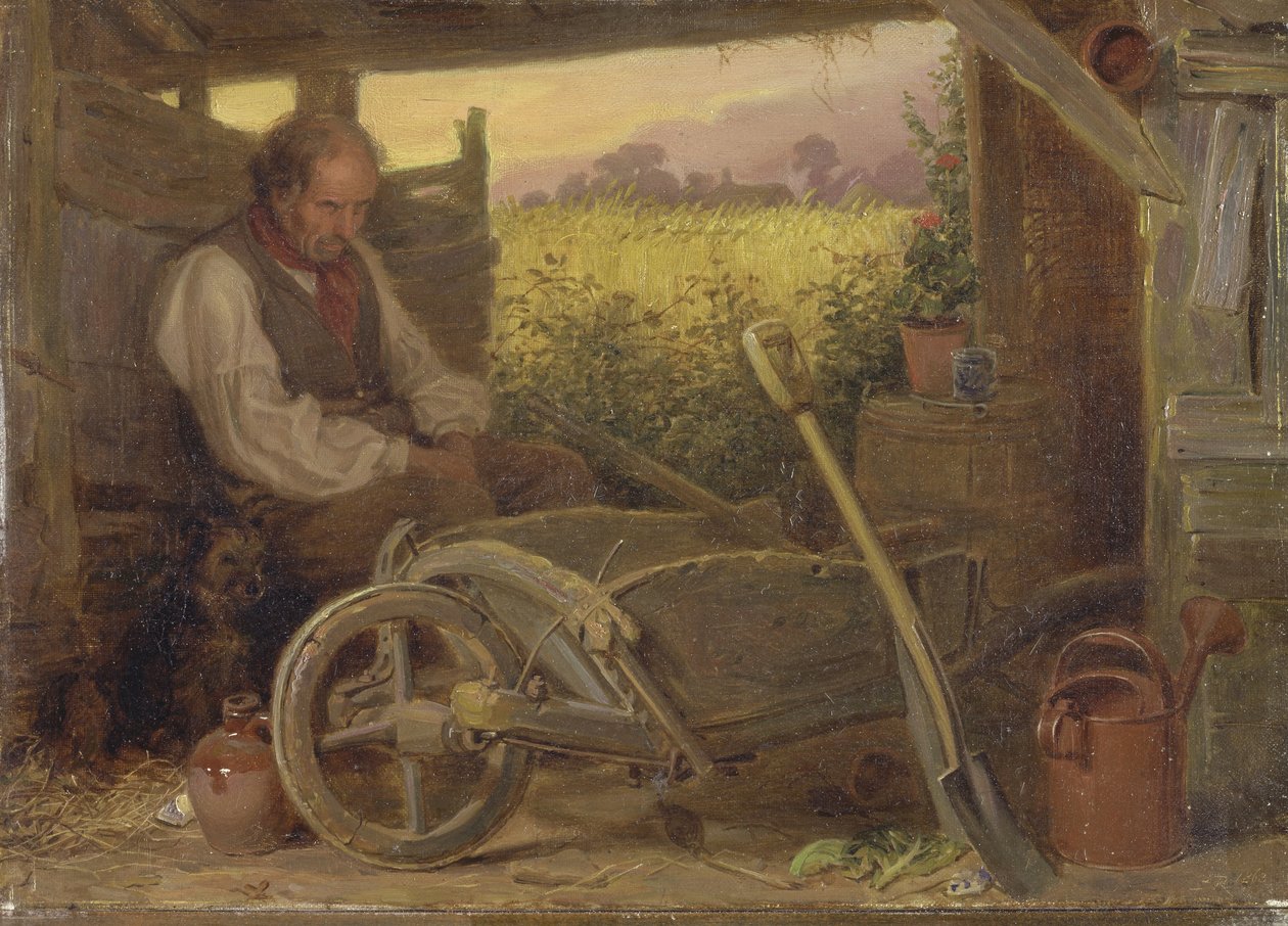 De oude tuinman door Briton Riviere