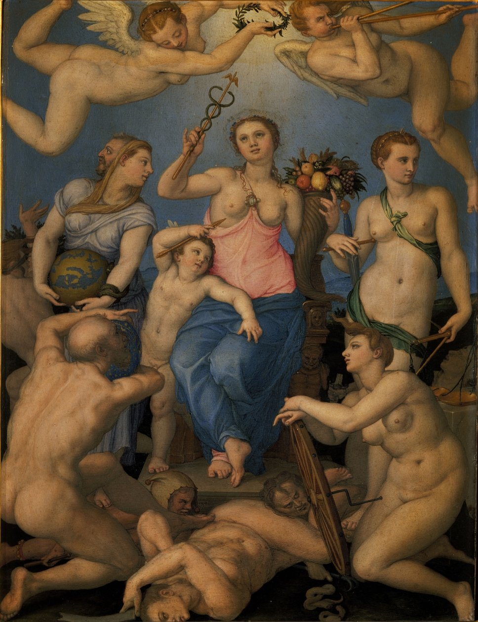 Allegorie van het geluk door Bronzino