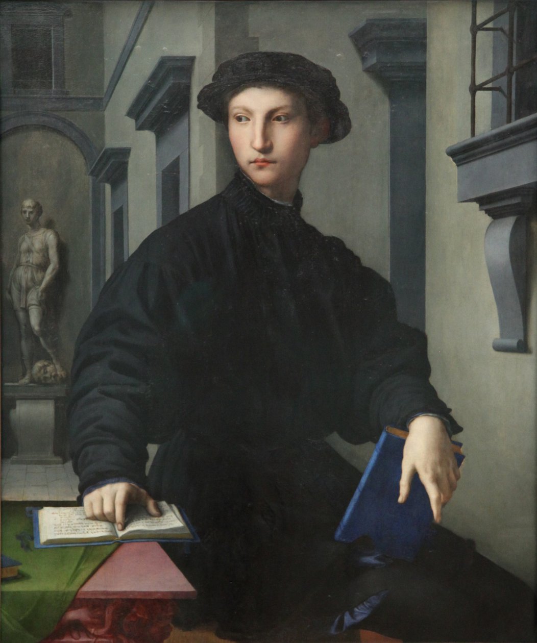 Engels: Ugolino Martelli (1519-1592) Portret van Ugolino Martelli door Bronzino