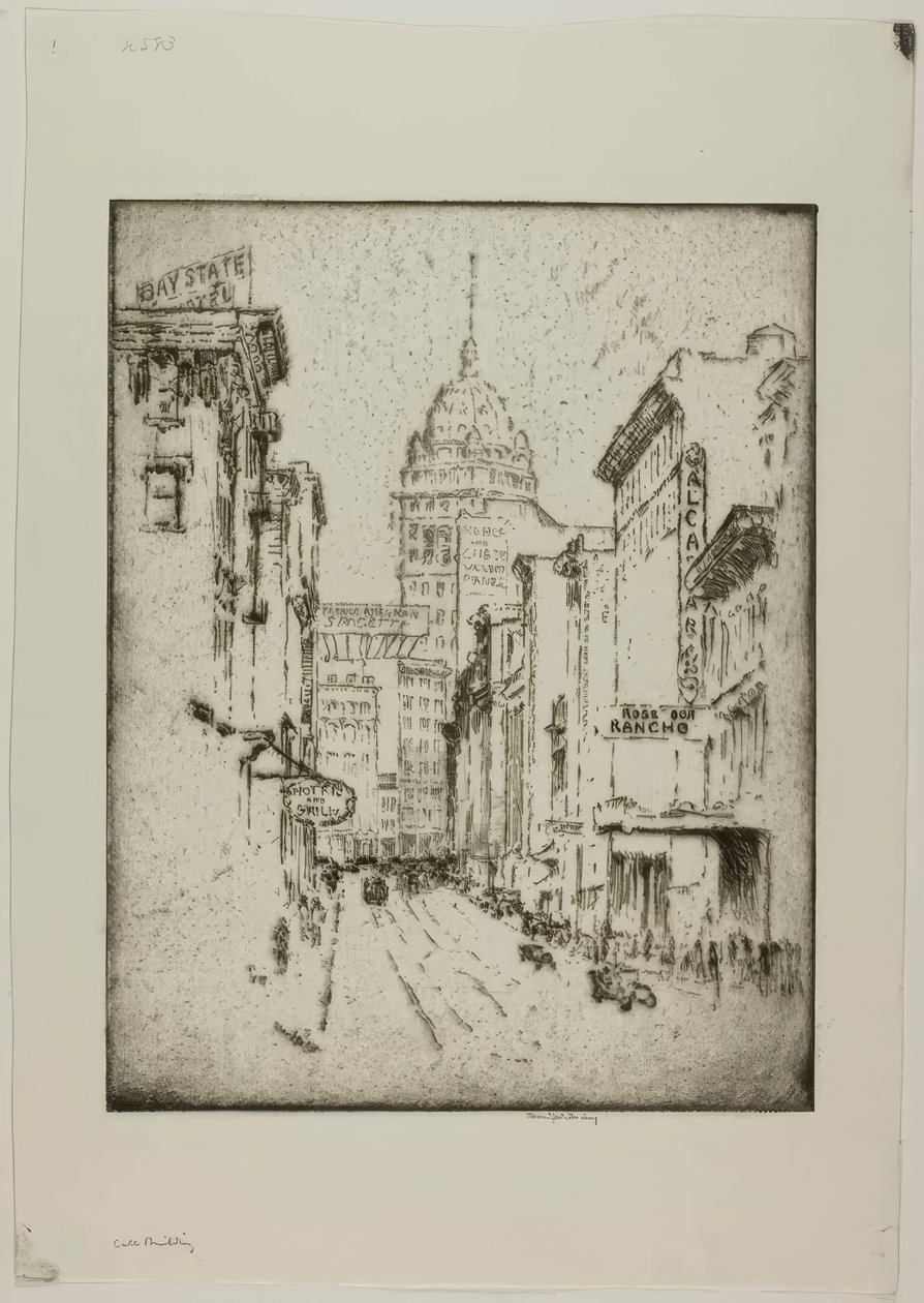 Call Building door Bror Julius Olsson Nordfeldt