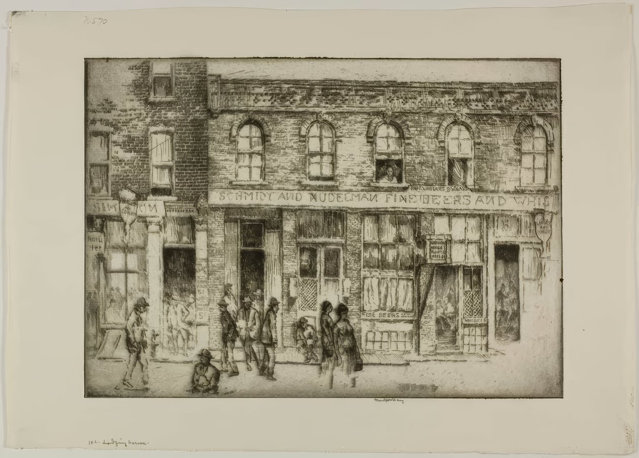 Chicago - Het tien cent pension door Bror Julius Olsson Nordfeldt