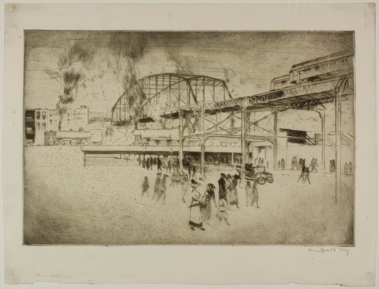 Chicago - Woodlawn, 63rd St.  Jackson Park door Bror Julius Olsson Nordfeldt