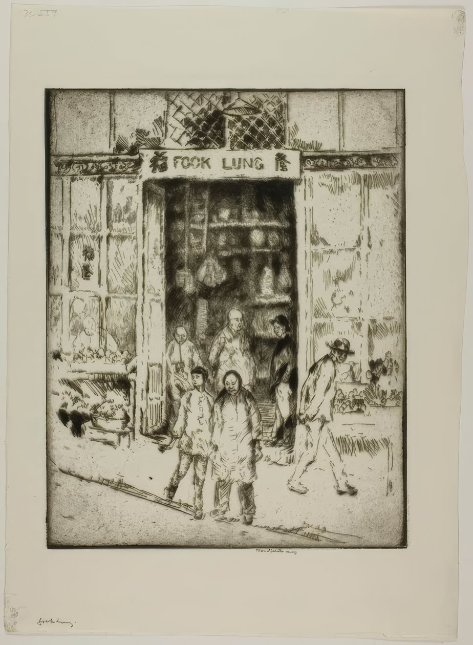 San Francisco - Fook Lung door Bror Julius Olsson Nordfeldt