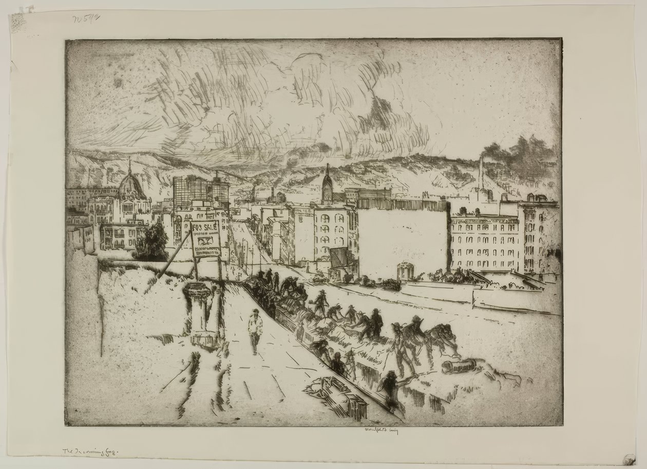 De opkomende mist door Bror Julius Olsson Nordfeldt