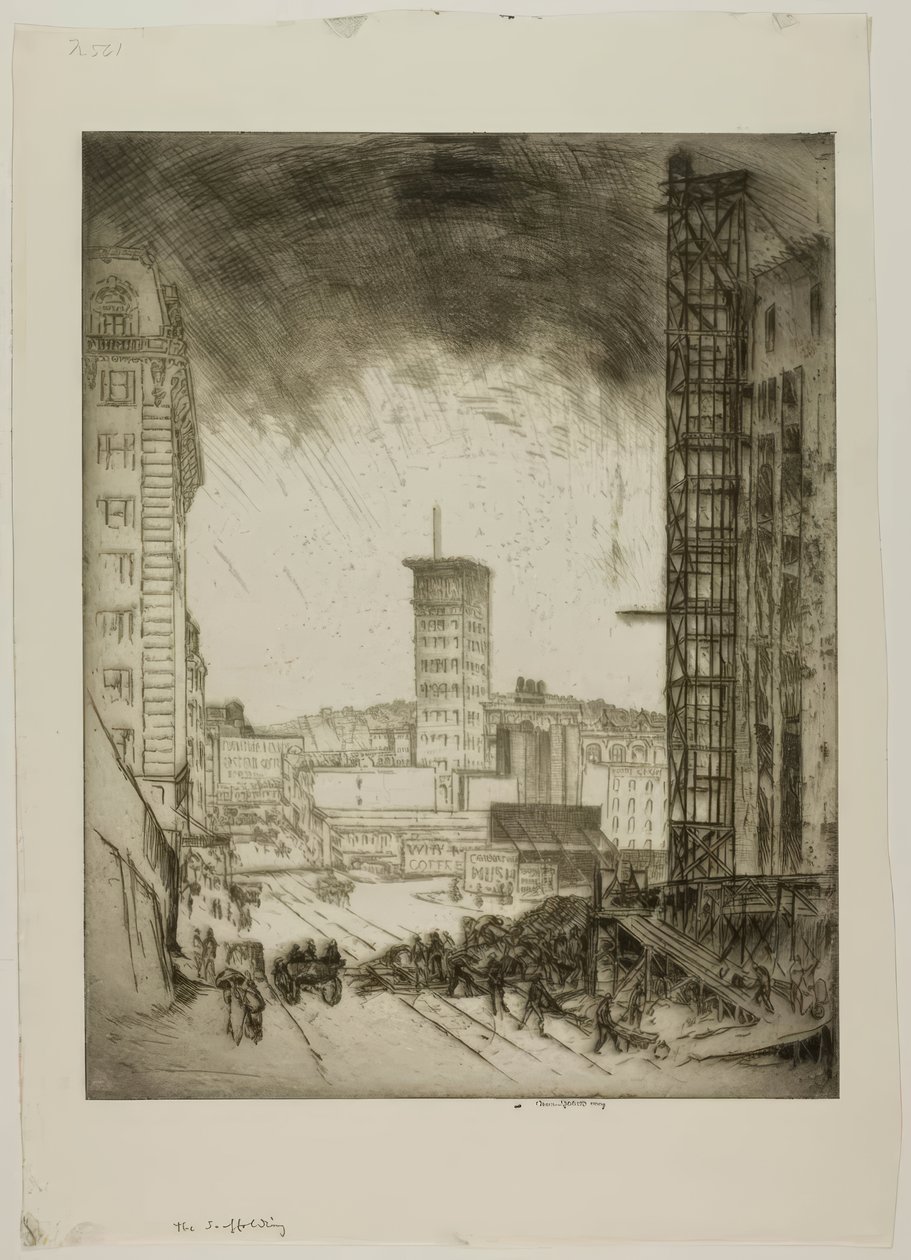 De steiger door Bror Julius Olsson Nordfeldt