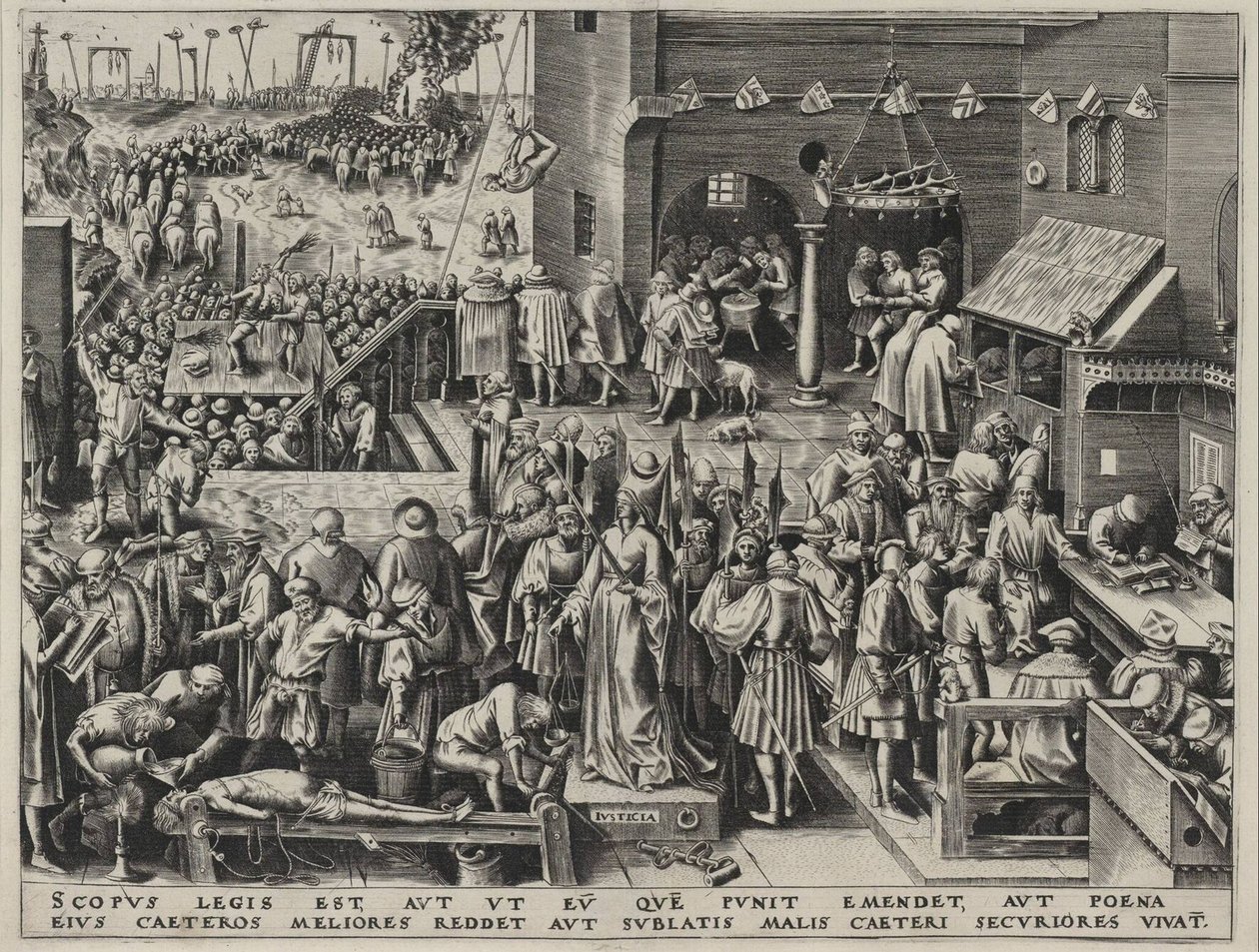 Justitia Gerechtigheid door Bruegel