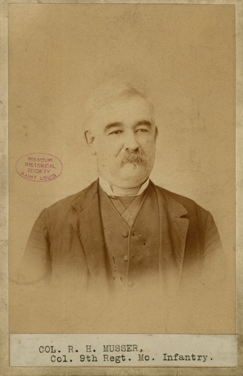 Richard H. Musser, kolonel, 9e Missouri Infantry (Geconfedereerd) door Brunswick J. Sharer