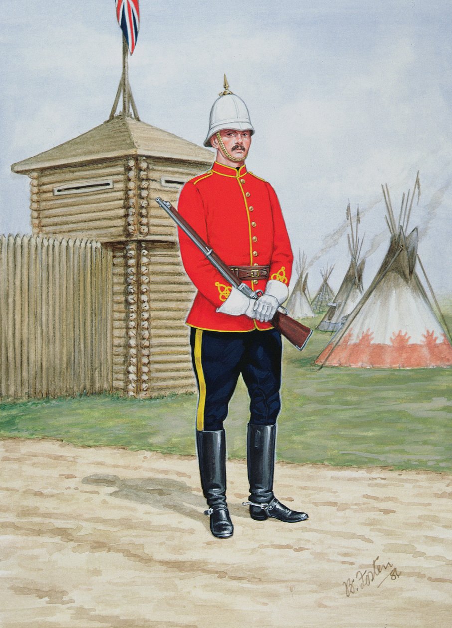 Agent van de North-West Mounted Police in 1880 door Bryan Fosten
