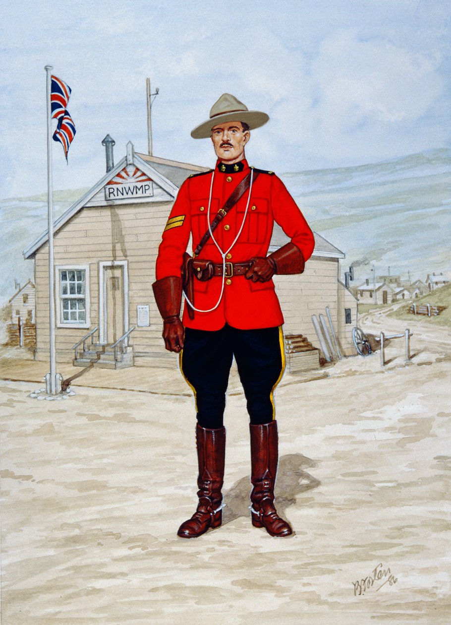 Korporaal bij de North-West Mounted Police in 1905 door Bryan Fosten