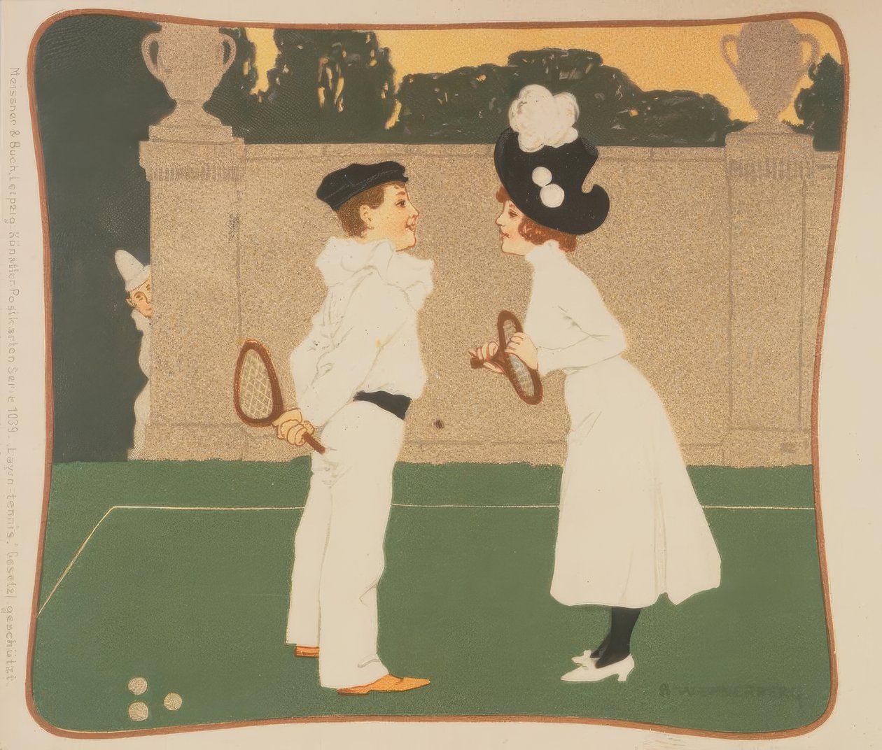 Kennismaking op de tennisbaan door Brynolf Wennerberg