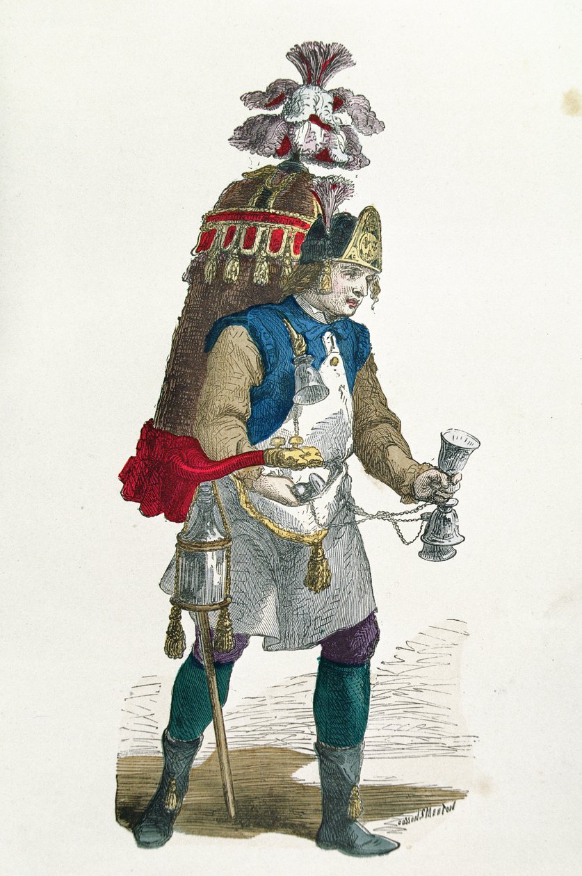 Kokosnootverkoper in 1774 door Burn Smeeton