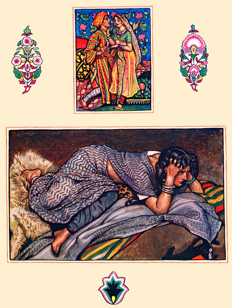 Verlaten zigeunerlied, uit De tuin van Kama door Byam Shaw
