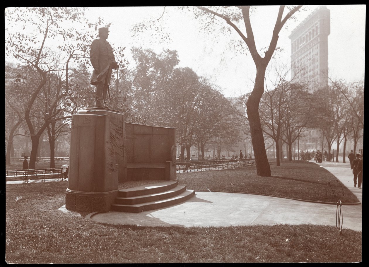 Standbeeld van David Glasgow Farragut in Madison Square Park, New York, c.1905 door Byron Company