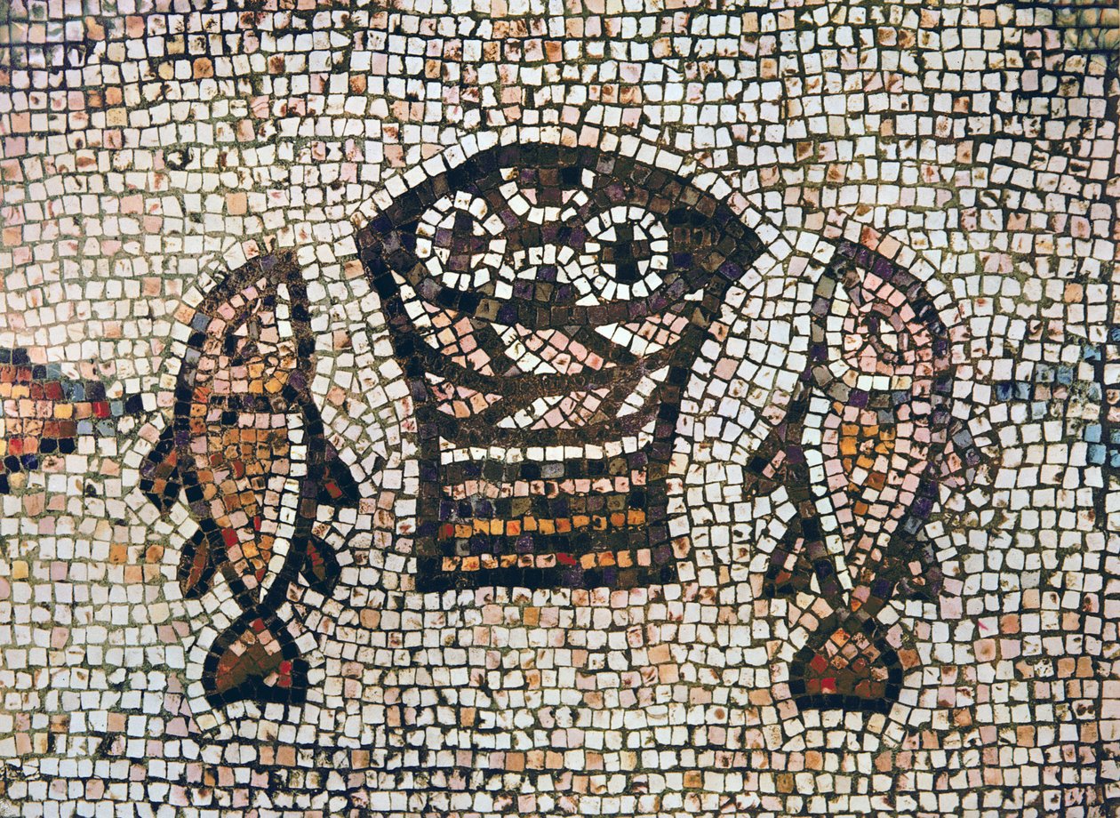 Wonder van het brood en de vissen, 5e-6e eeuw na Chr. door Byzantine