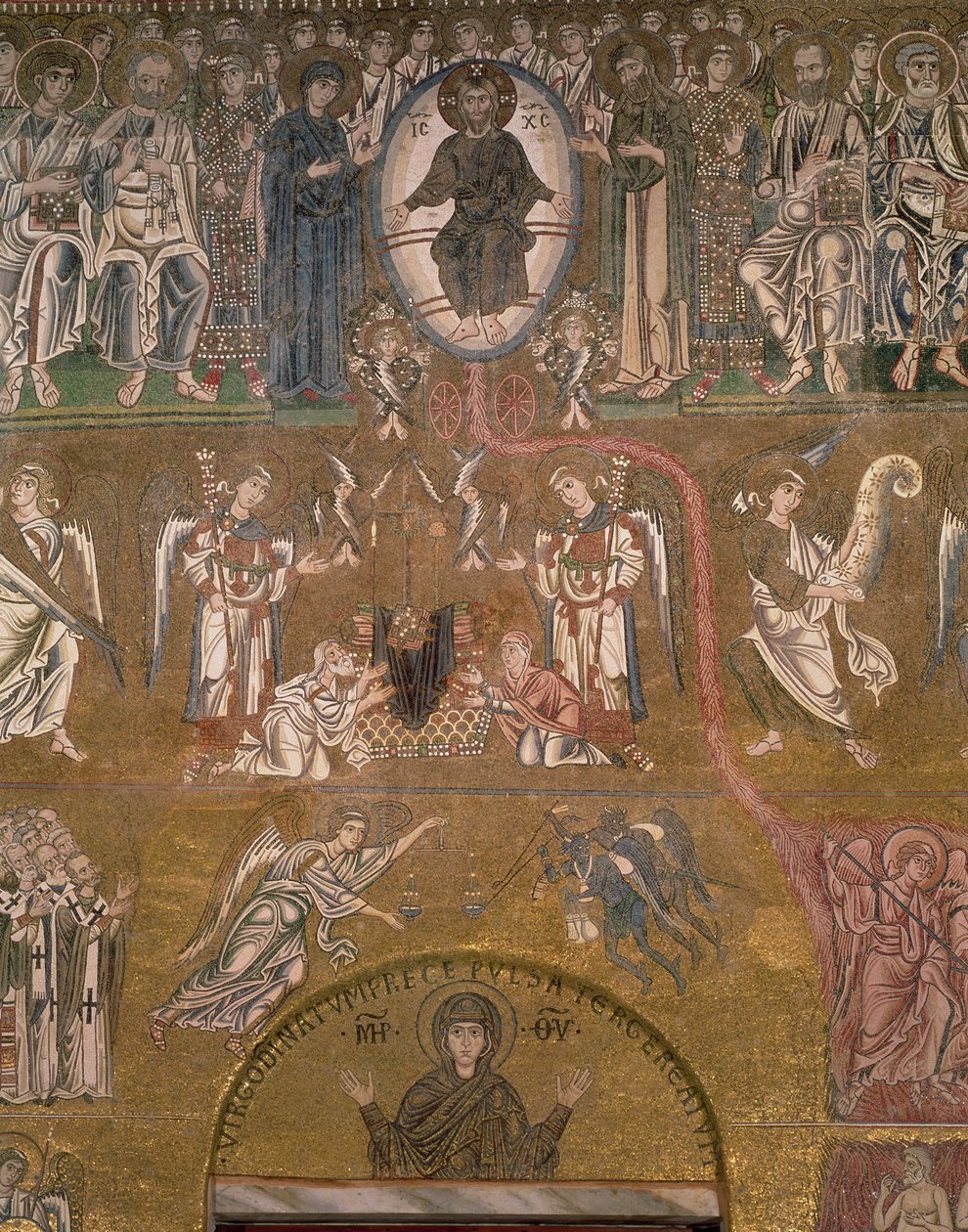 Het Laatste Oordeel (detail) door Byzantine