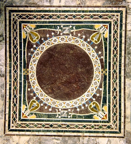 Patroon in opus sectile door Byzantine School