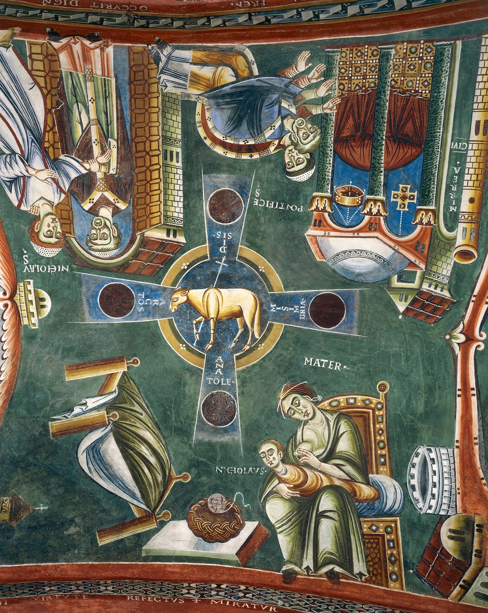 Verhalen uit het leven van Heilige Nicolaas (detail) door Byzantine