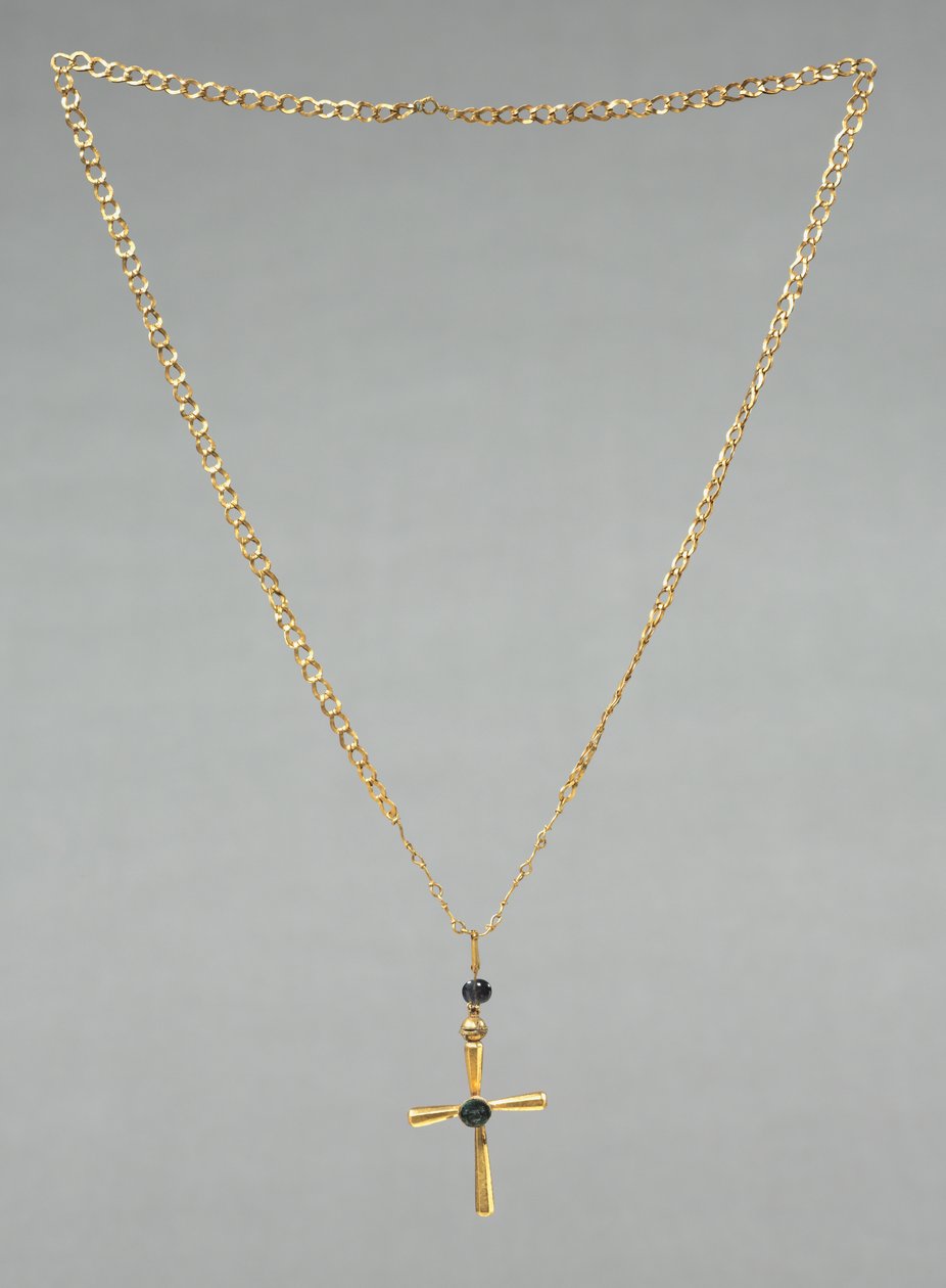 Ketting met Hanger Kruis, 500s door Byzantine School