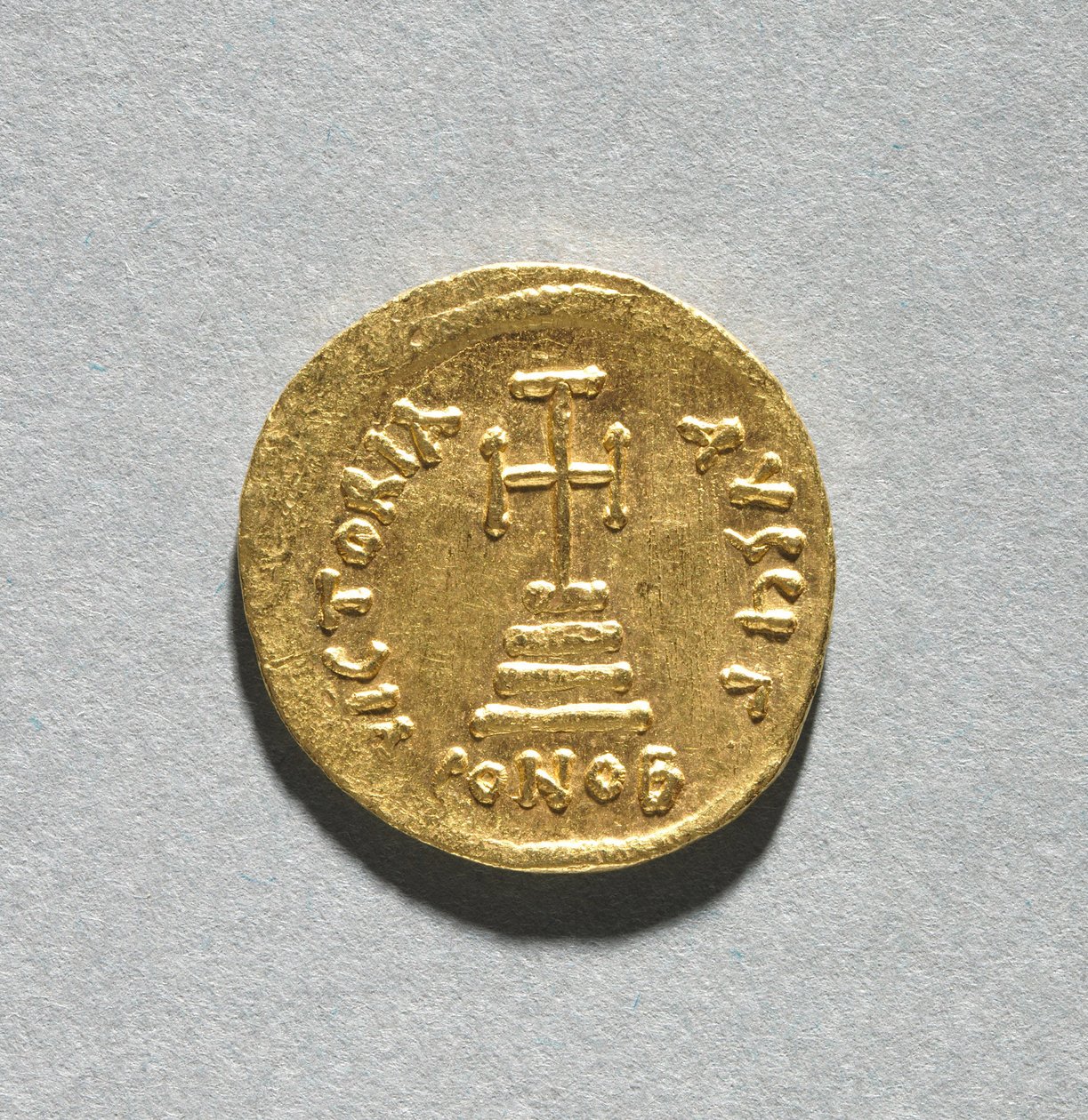 Solidus met Heraclius en zijn zoon Heraclius Constantijn door Byzantine School
