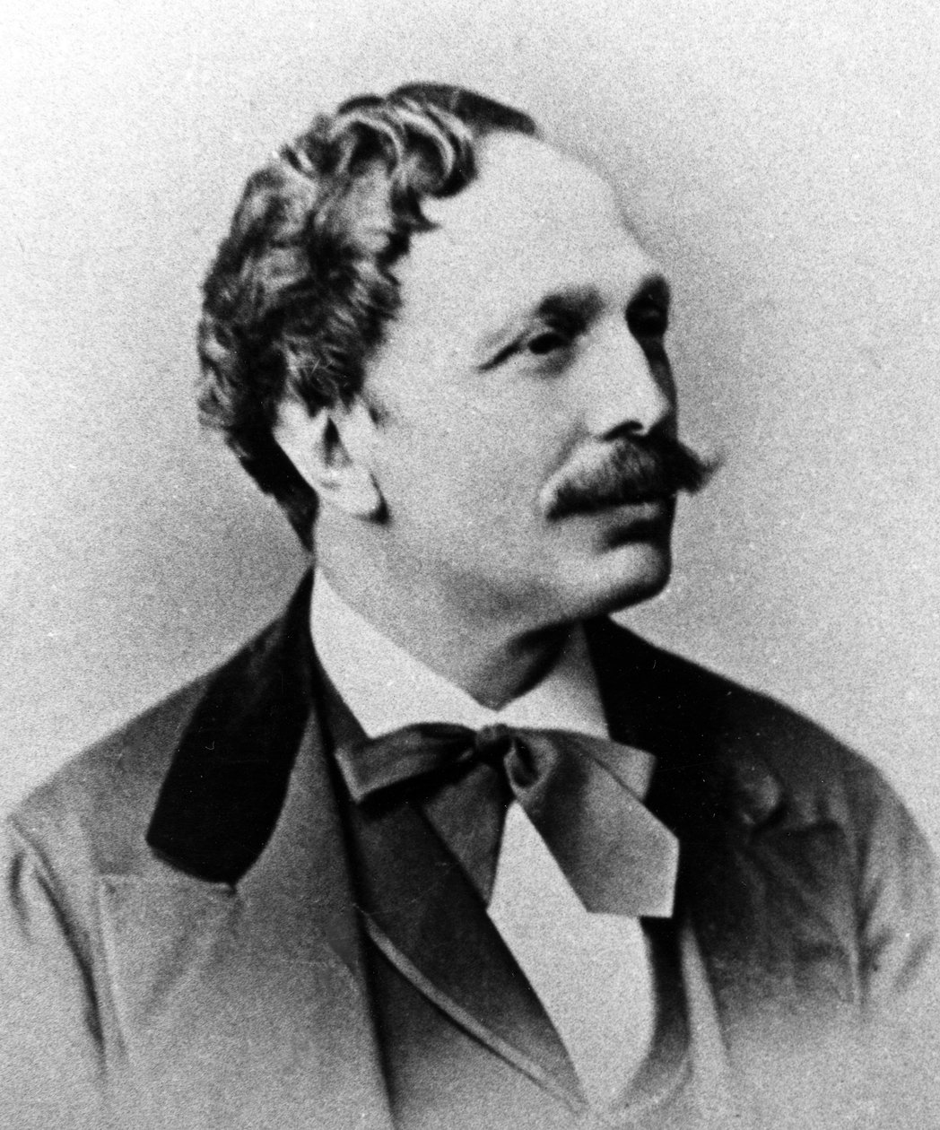 Carte-de-visite van Marius Petipa, c.1860s-70s bw foto door C. Bergamasco