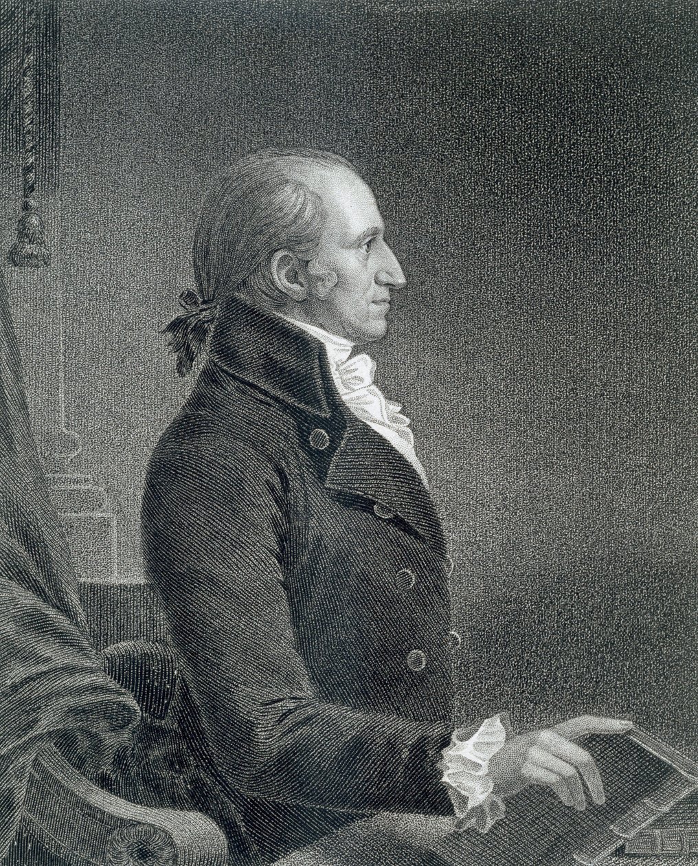 Generaal James Jackson, gegraveerd door William A. Wilmer (ca. 1820-55) naar een kopie van het originele schilderij door James Barton Longacre (1794-1869) door C.B.J.F. de Saint Memin