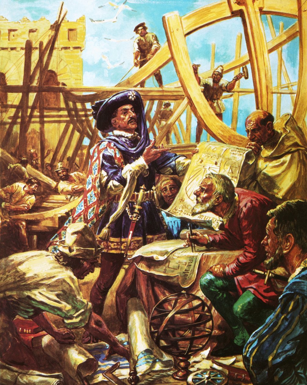 Hendrik de Zeevaarder op de navigatieschool in Sagres door C.L. Doughty