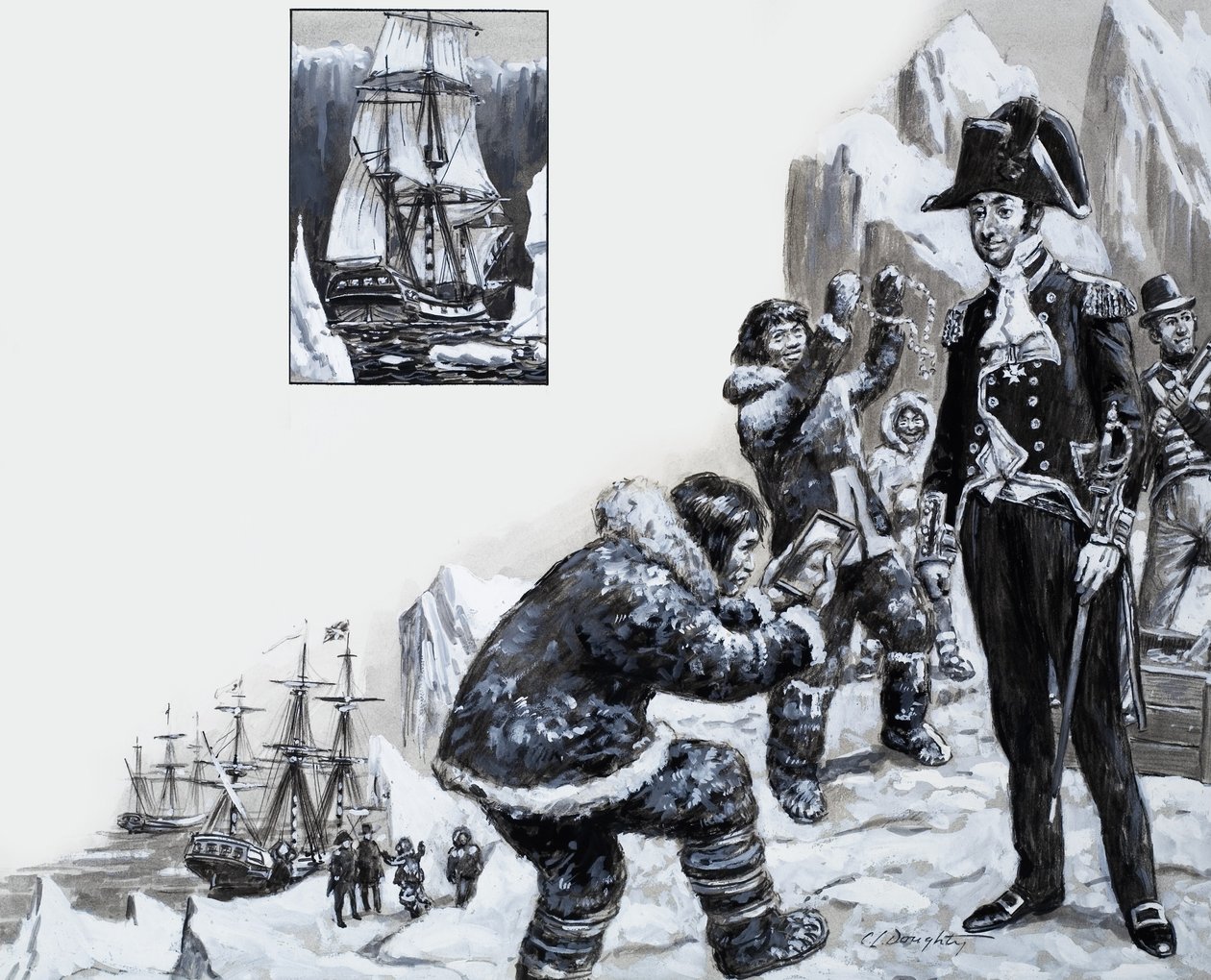 Zeelieden op zoek naar een zee: Bergen in de mist door C.L. Doughty