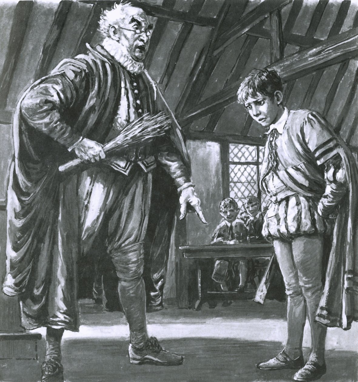 Shakespeare als jongen gedisciplineerd door C.L. Doughty