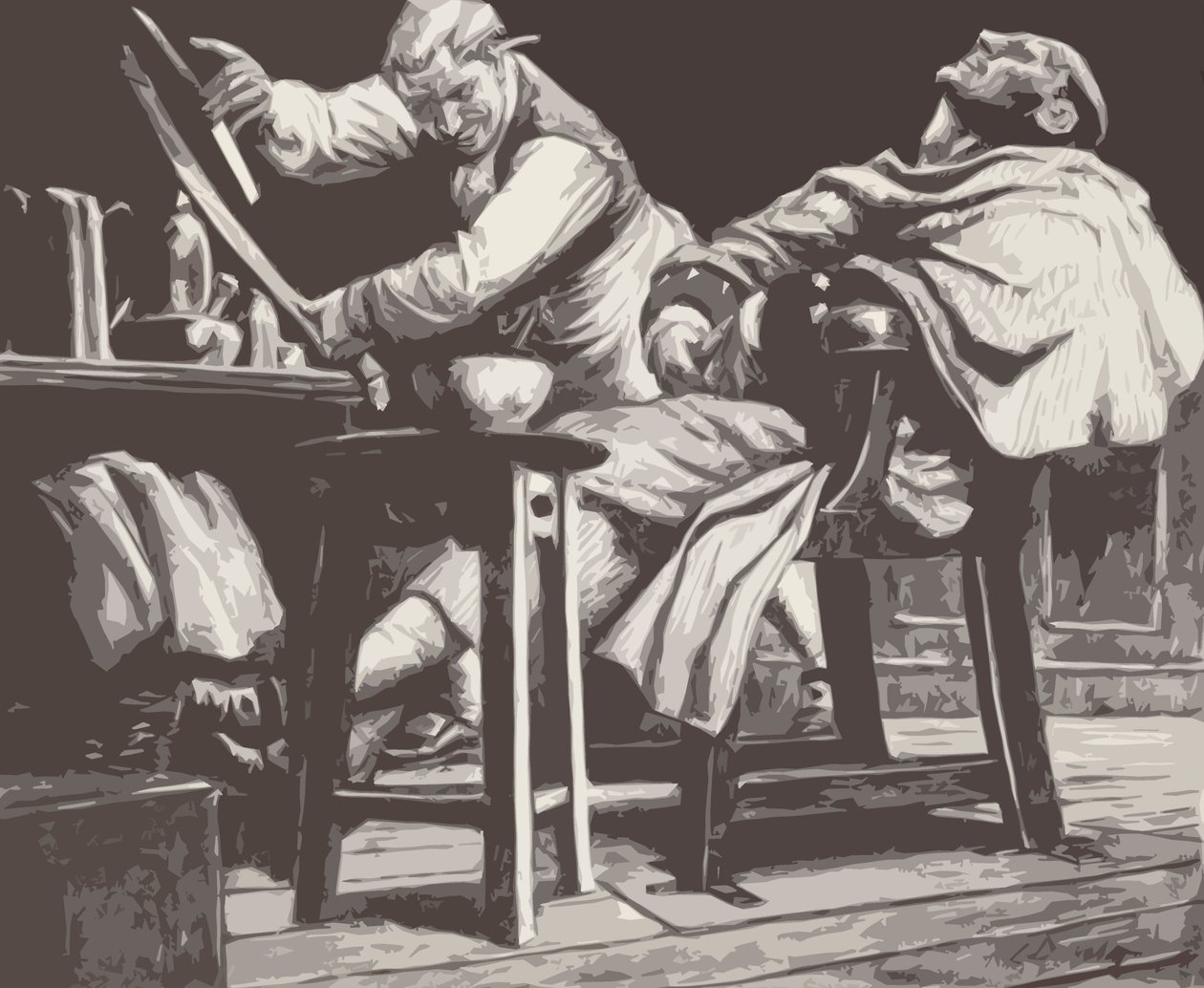 Sweeney Todd (litho) door C.L. Doughty
