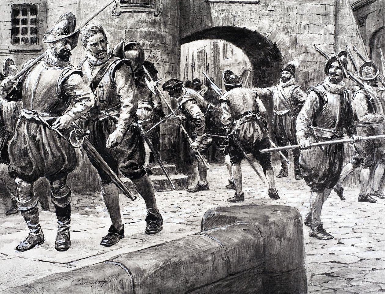 Het verhaal van Frankrijk -- soldaten verzamelen in Parijs door C.L. Doughty