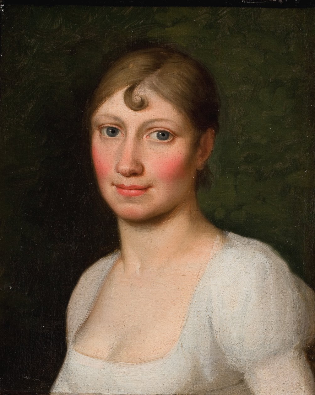 Christine Rebekka Eckersberg, geboren Hyssing, eerste vrouw van de kunstenaar door Christoffer Wilhelm Eckersberg