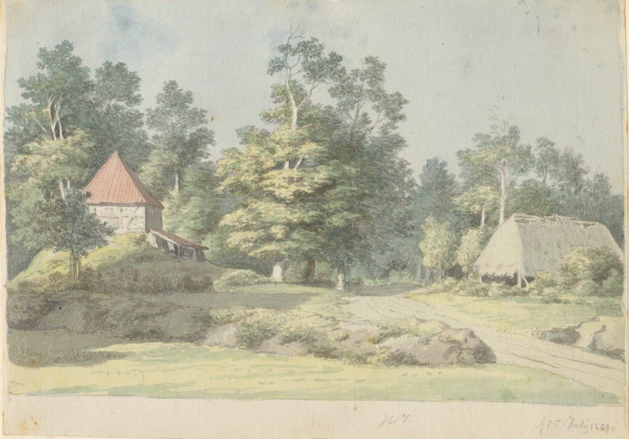 Een steenfabriek op Møn door Christoffer Wilhelm Eckersberg
