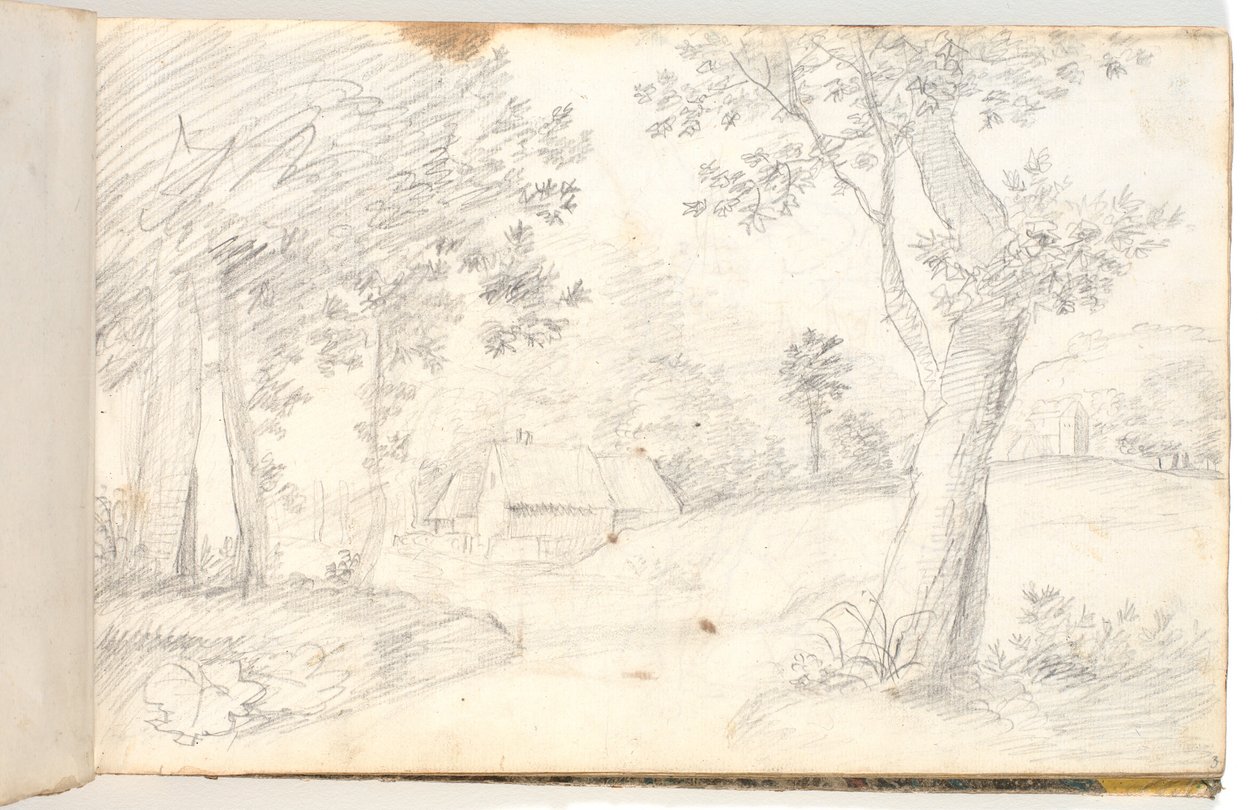 Landschap, naar grafisch voorbeeld? door Christoffer Wilhelm Eckersberg