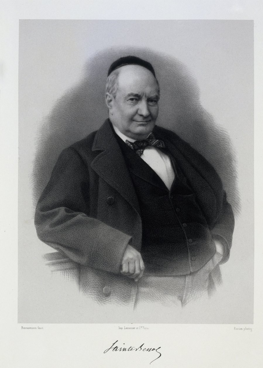 Charles Augustin Sainte-Beuve 1804-1869 door C. Bornemann