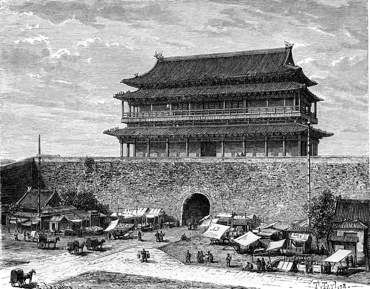 Tiananmen-poort, Peking, China door C. Laplante