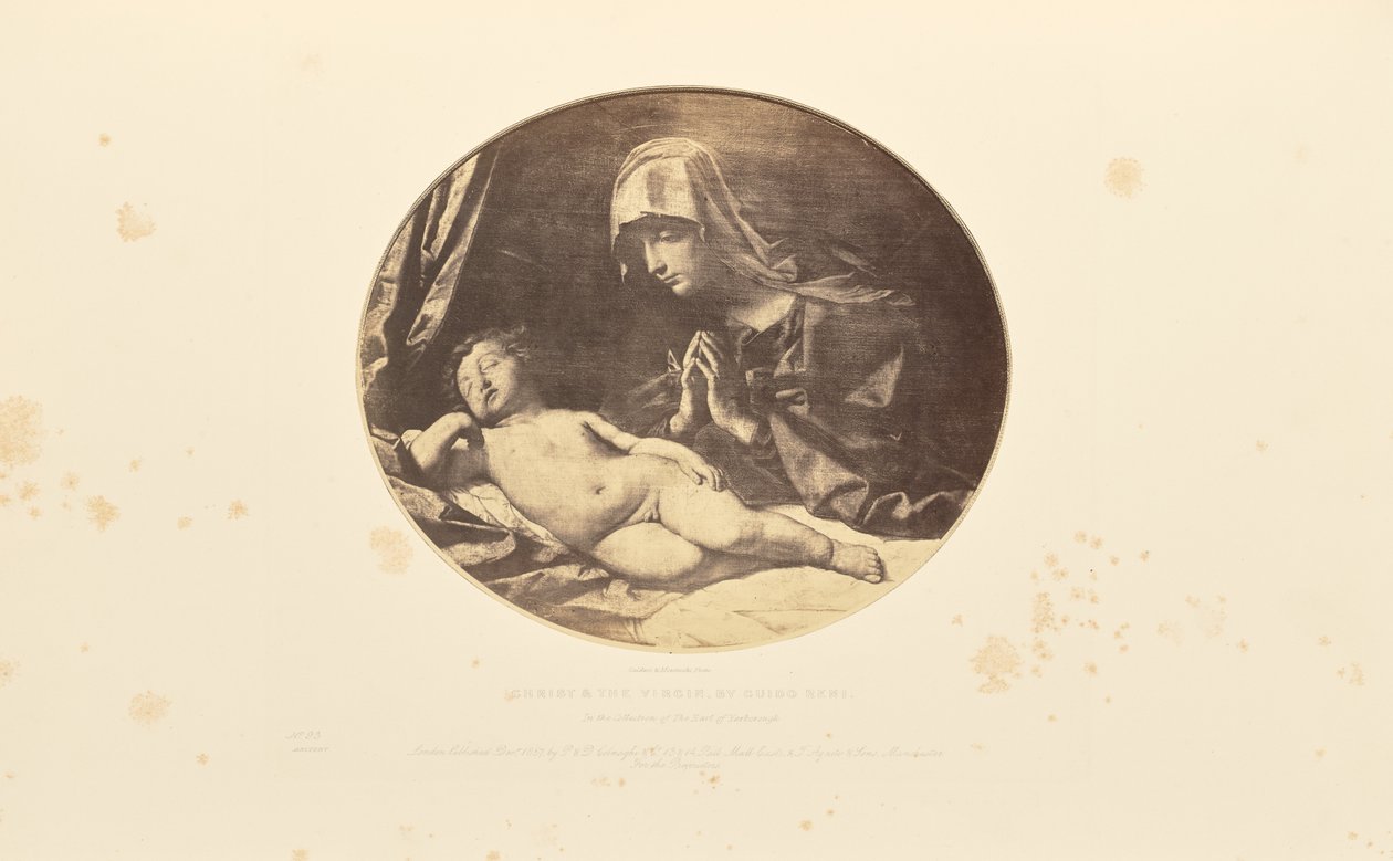 Christus en de Maagd, door Guido Reni door Caldesi and Montecchi