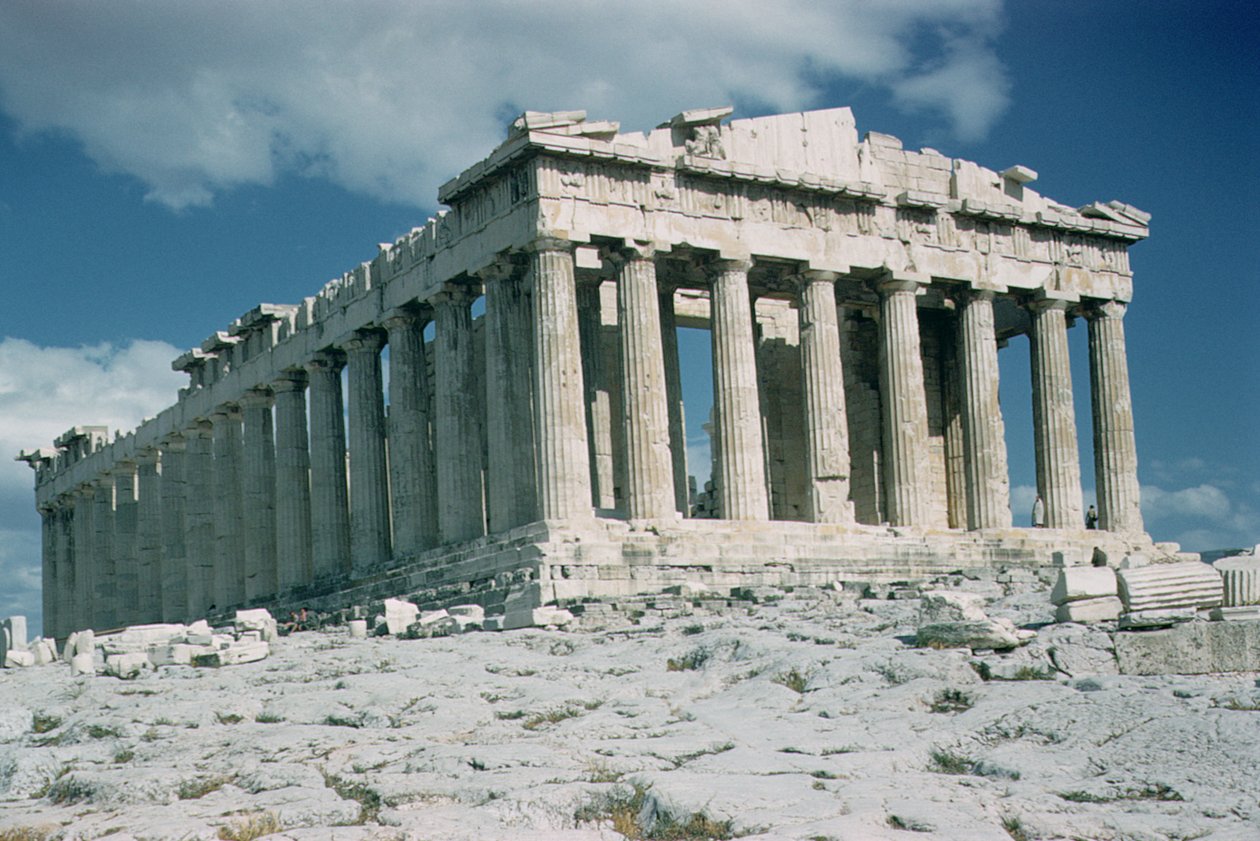 Het Parthenon, gebouwd 447 v.Chr.-432 v.Chr. door Callicrates and Ictinus