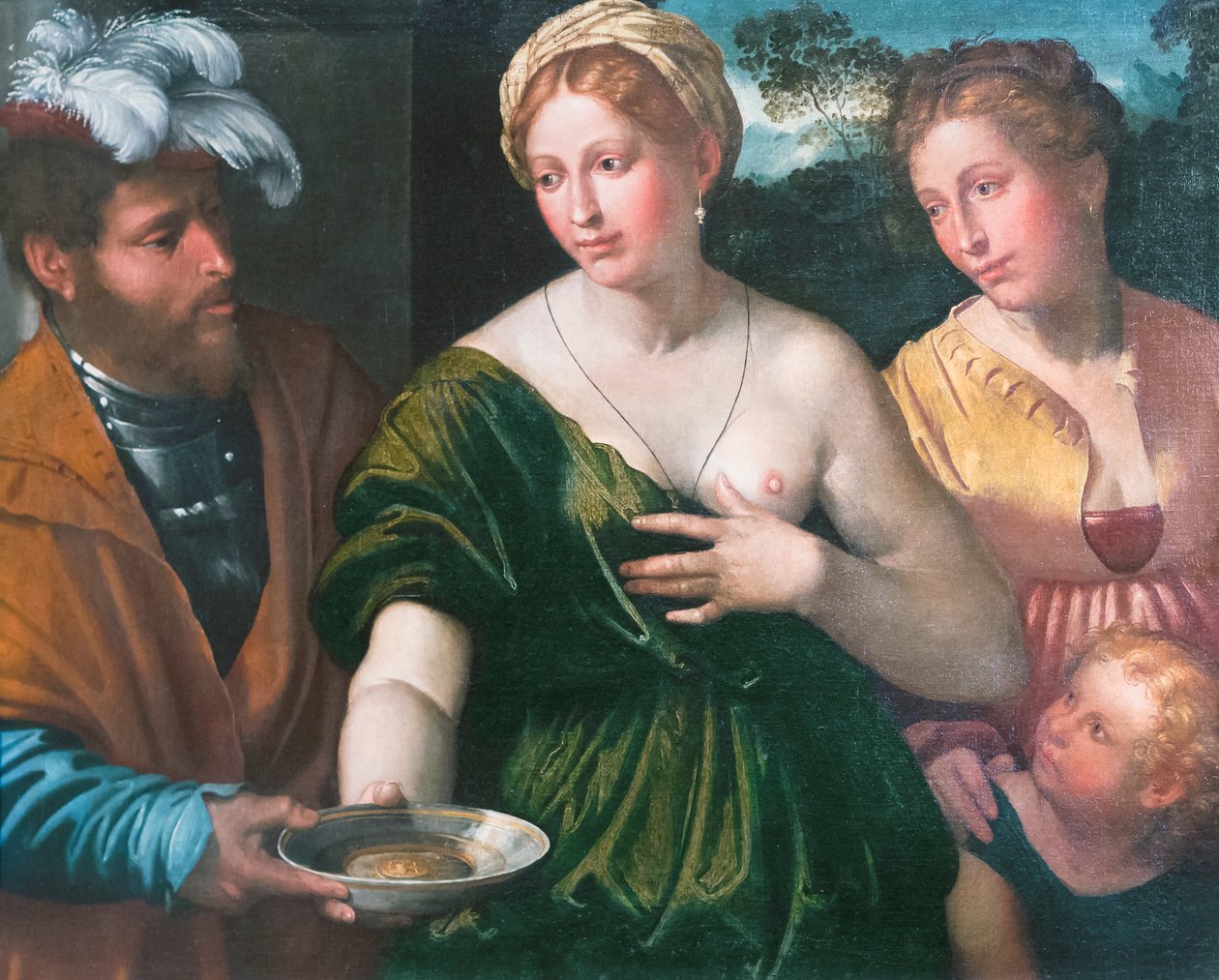 Drie halve figuren en een kind door Callisto Piazza