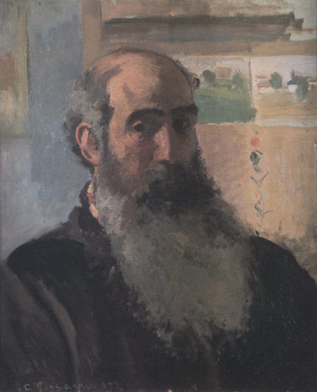 Zelfportret door Camille Jacob Pissarro